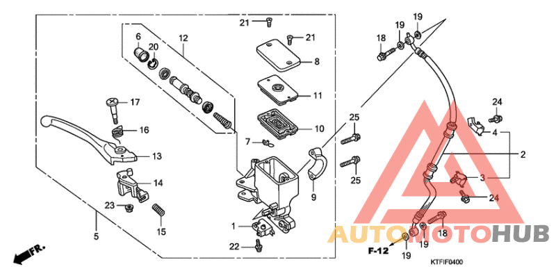 Fr. brake master cylinder