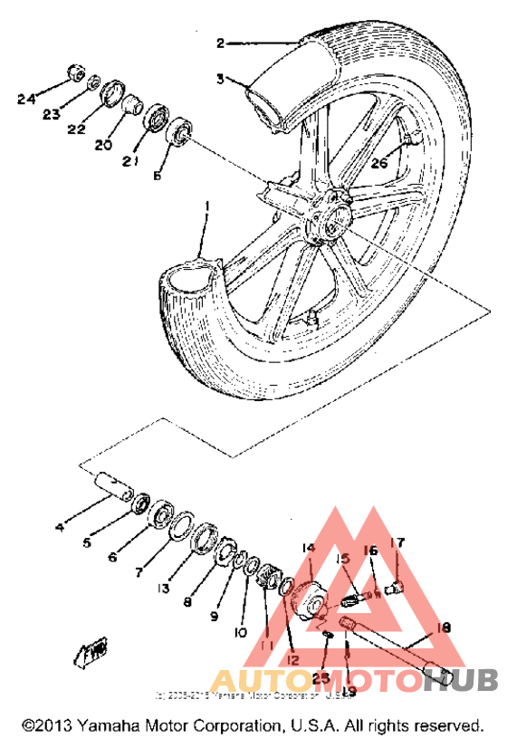 Переднее колесо