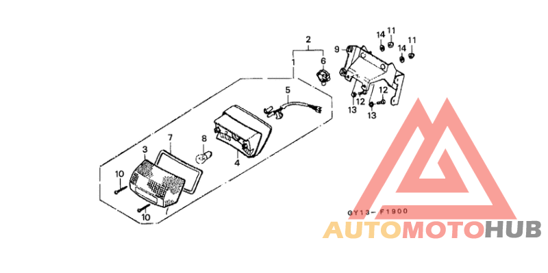 Taillight unit ass`y