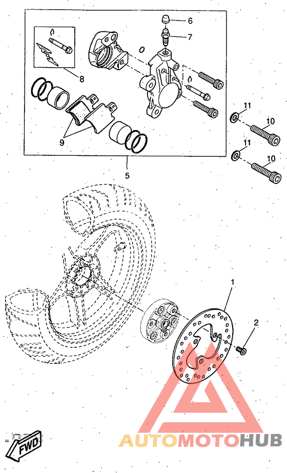 Задний суппорт