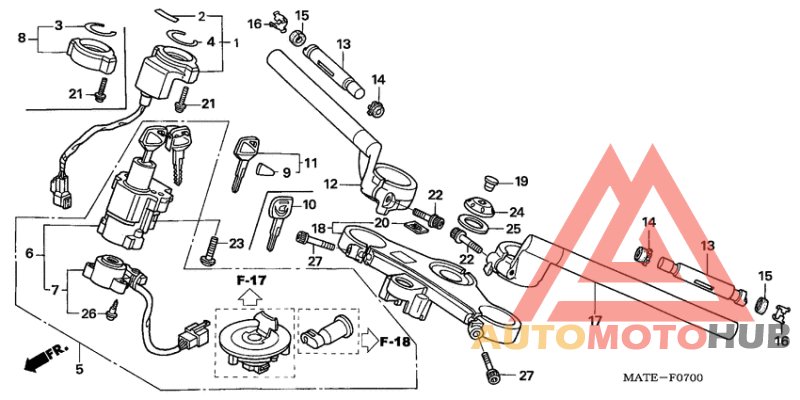 Handle pipe/top bridge