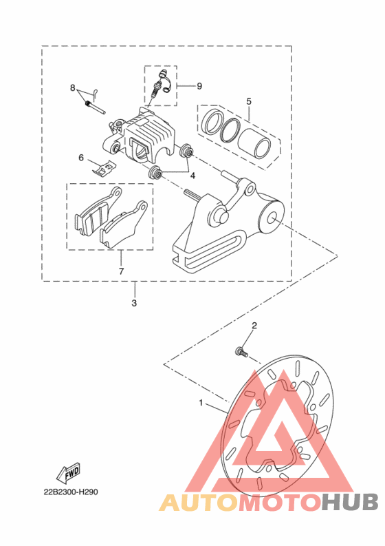 Задний суппорт