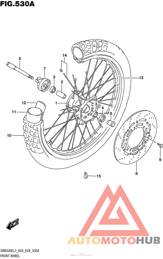 Переднее колесо