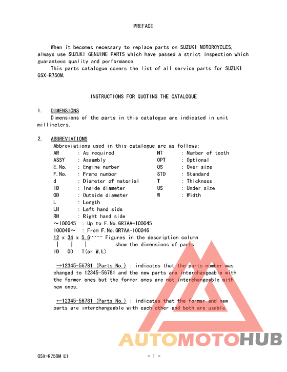 Catalog preface