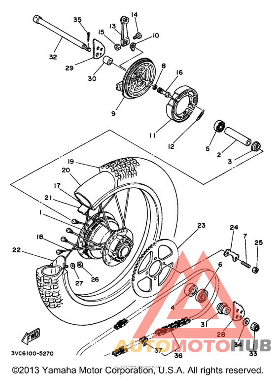 Переднее колесо