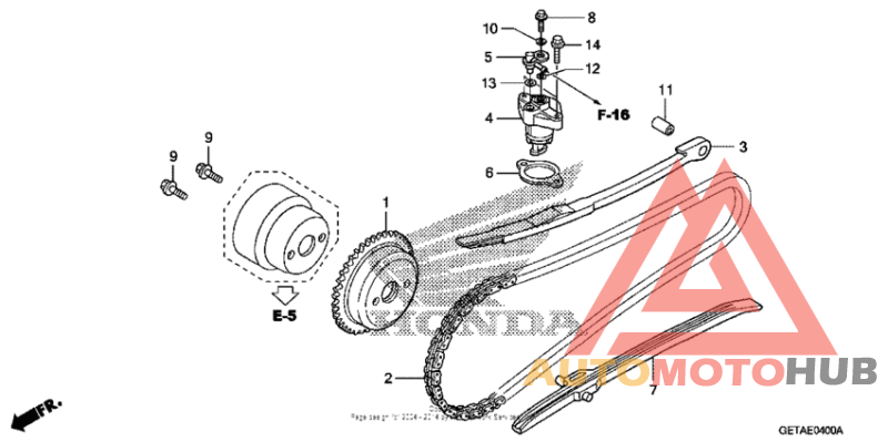 Cam chain + tensioner