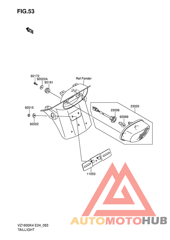 Taillight unit ass`y