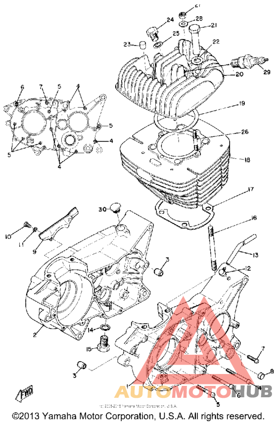 Cylinder - crankcase