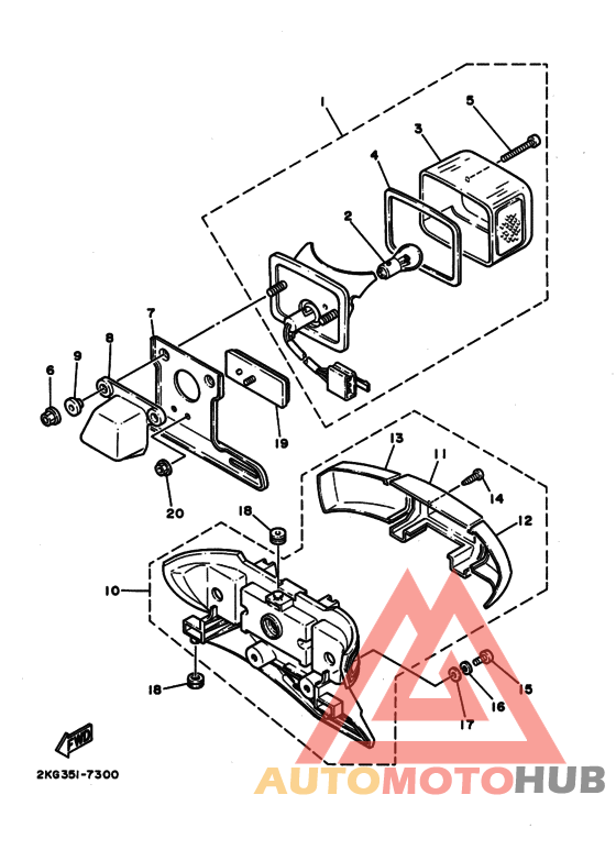 Taillight unit ass`y