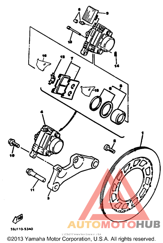 Задний суппорт