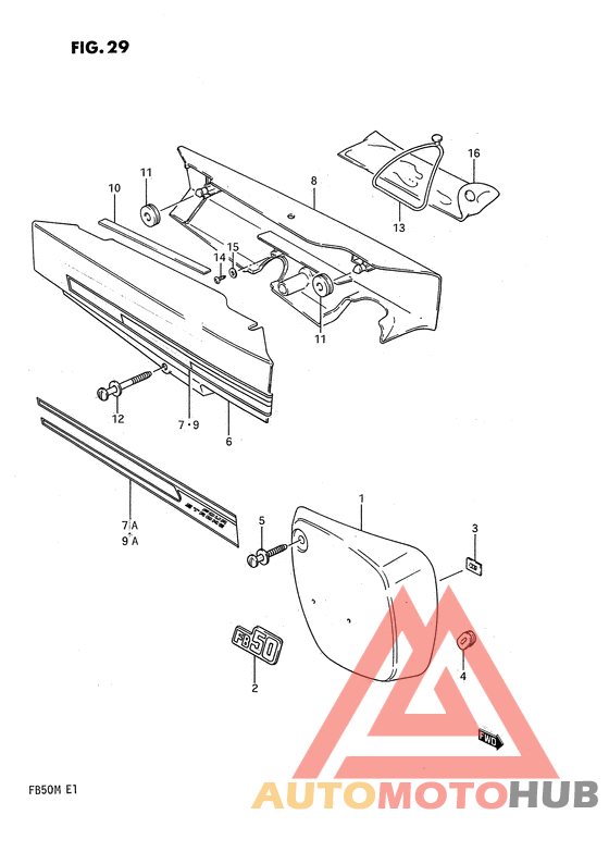 Обтекатель задний