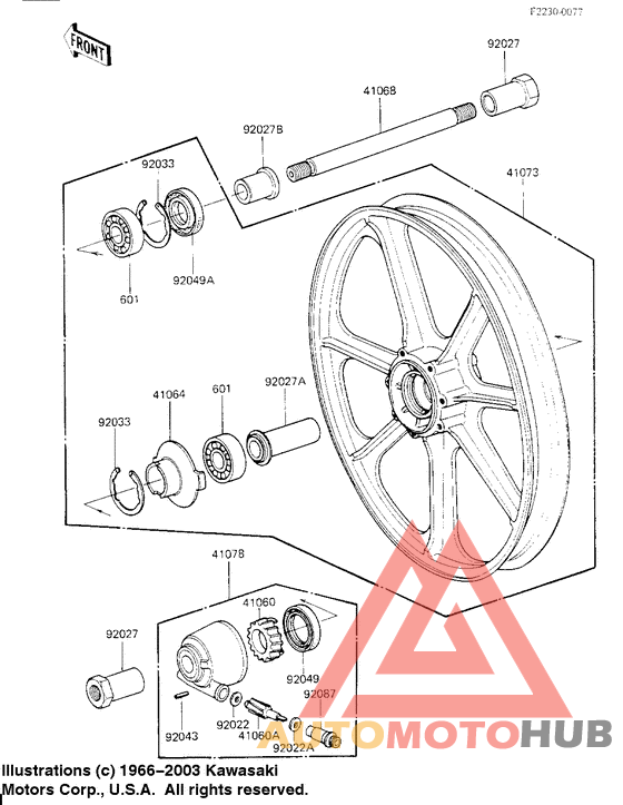 Front wheel/hub