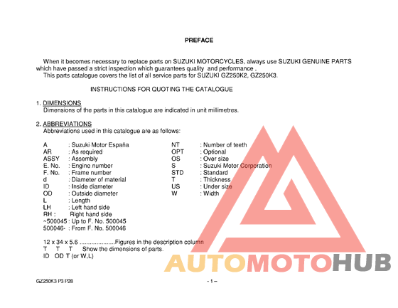 Catalog preface