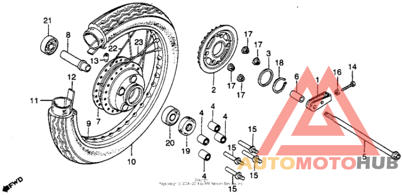 Переднее колесо