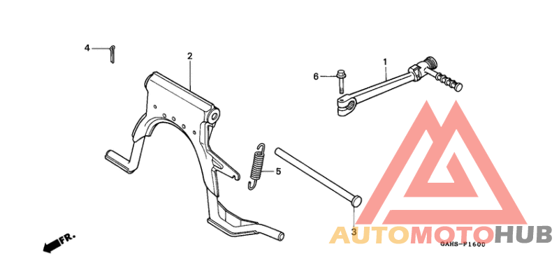 Stand/kick starter arm
