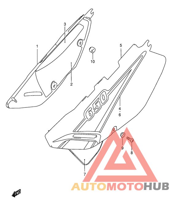 Обтекатель задний