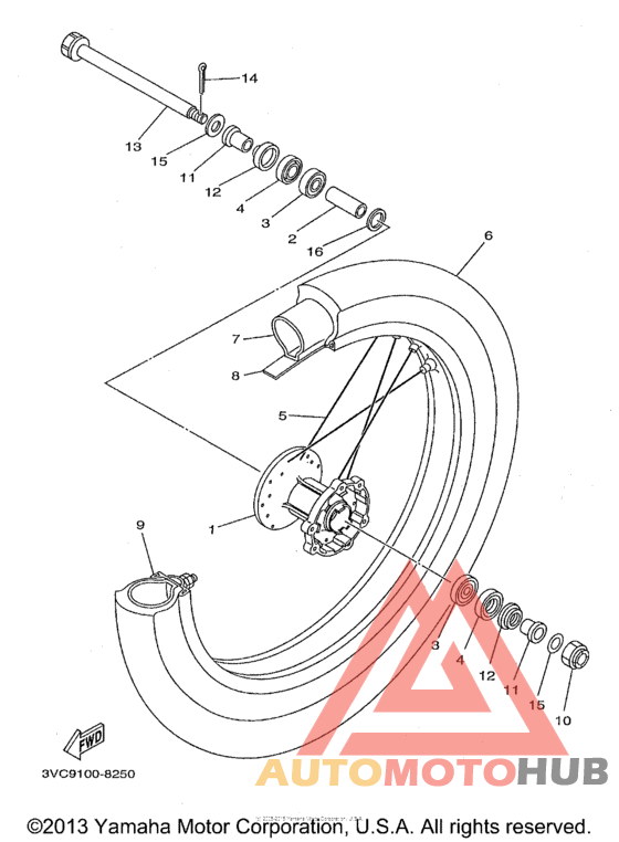Переднее колесо