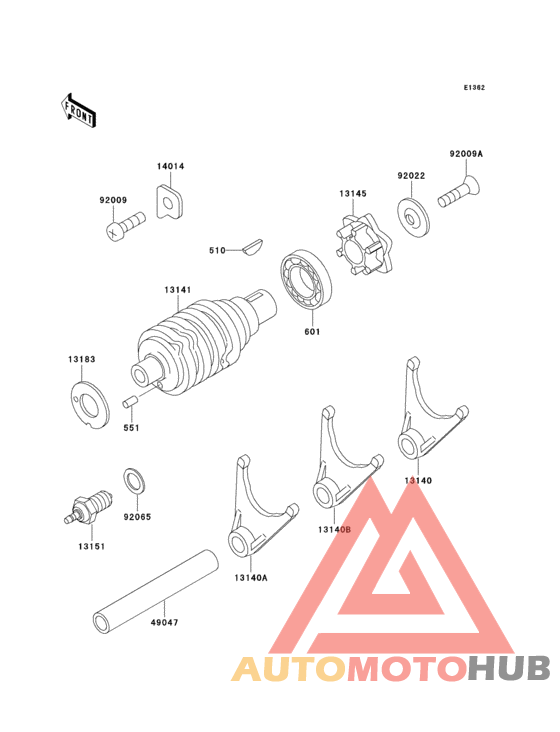 Change drum/shift fork