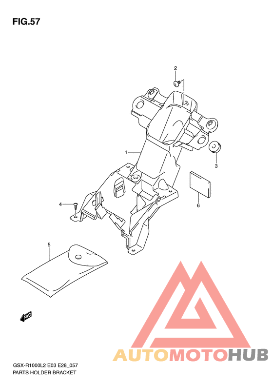 Parts holder bracket