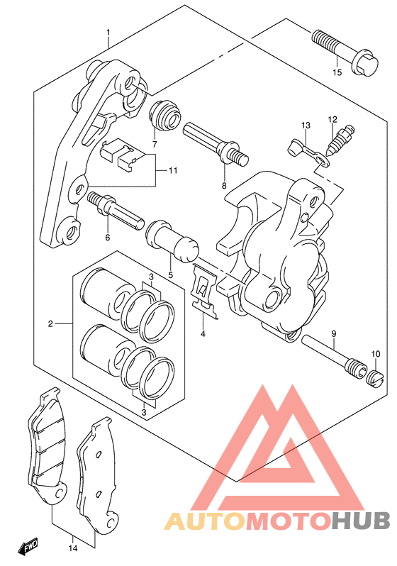 Передний суппорт