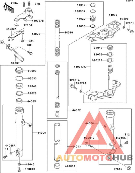 Front fork(1/2)(el250-f2)