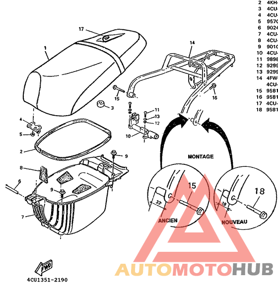 Selle. porte -bagages