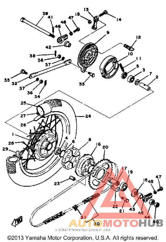 Переднее колесо