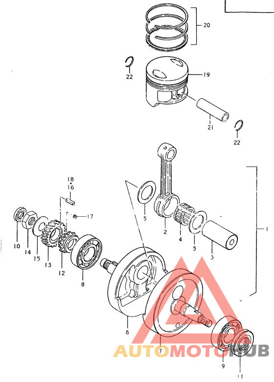 Вал коленчатый