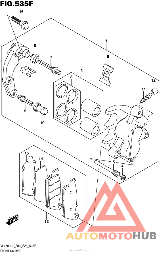 Front Caliper (Vl1500Tl7 E28)