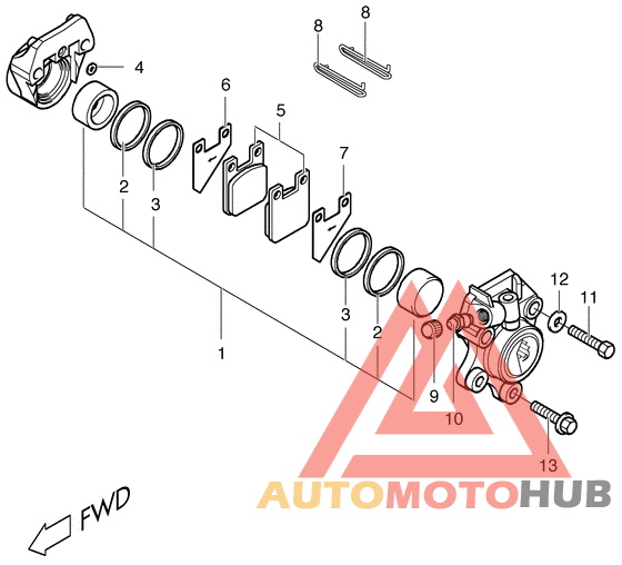 Передний суппорт
