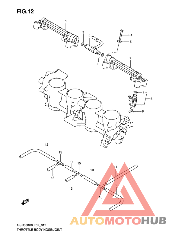 Throttle body hose/joint