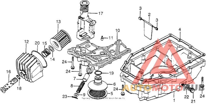 Oil pan + oil filter