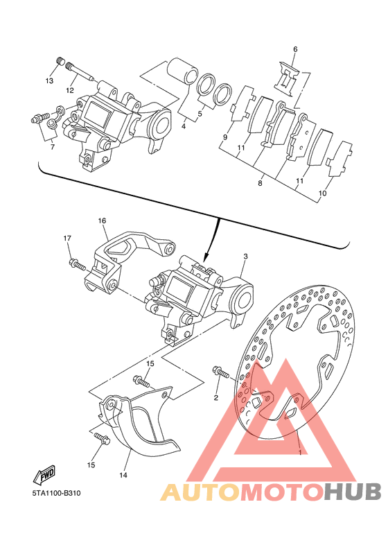 Задний суппорт