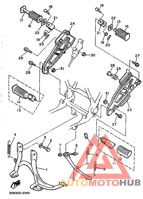 Stand. footrest