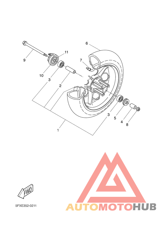 Переднее колесо