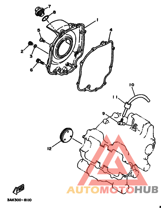 Crankcase cover ass`y  (v