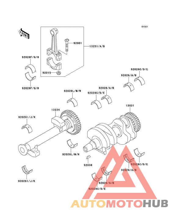Вал коленчатый
