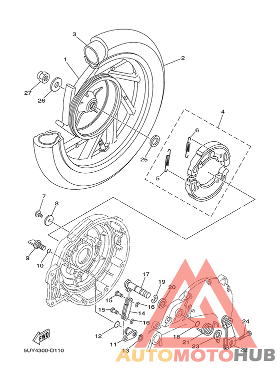 Переднее колесо