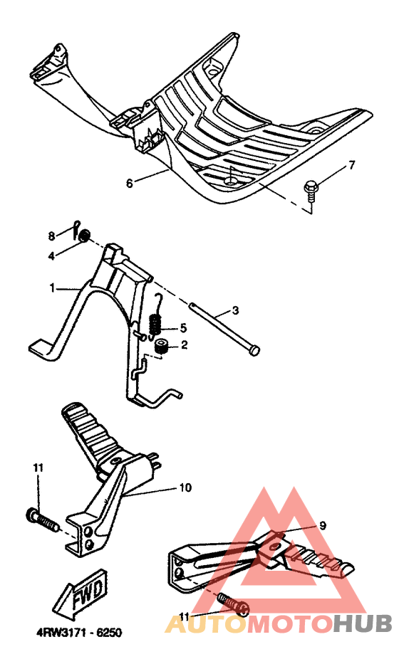 Stand. footrest