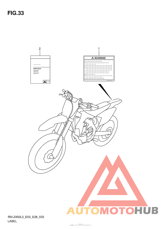 Label (Rm-Z450L3 E28)
