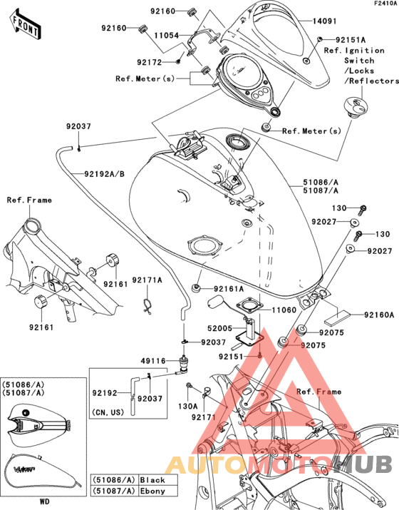 Fuel tank(1/2)(cafa/cbfa)
