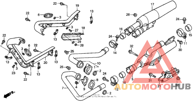 Vt1100c muffler 97