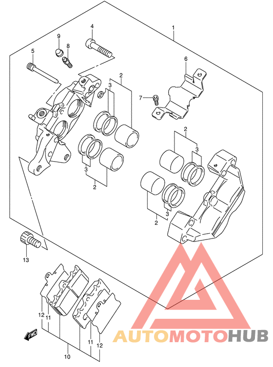 Задний суппорт