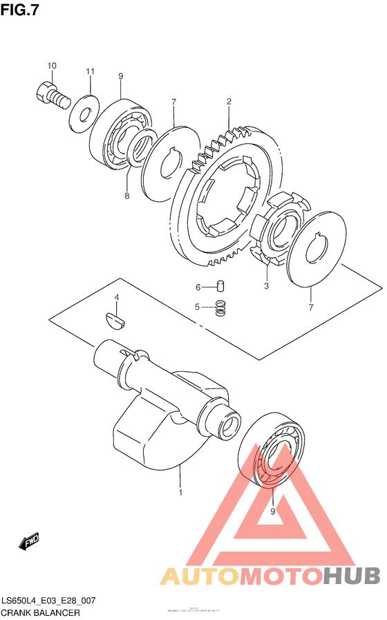Балансир кривошипа