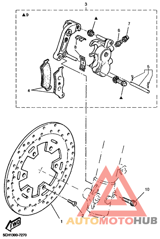 Передний суппорт