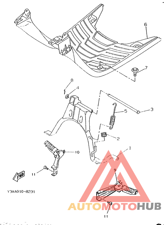 Stand. footrest
