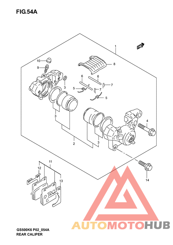 Задний суппорт
