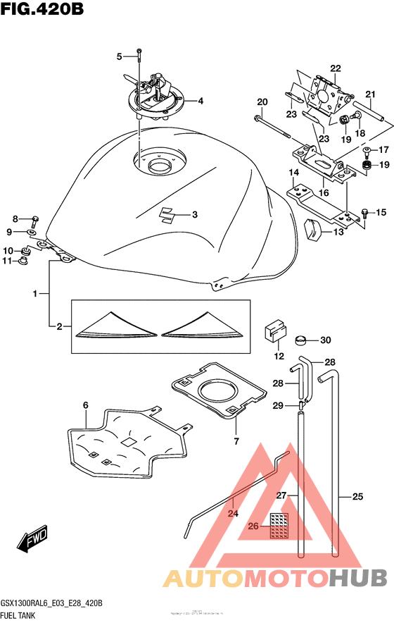 Fuel Tank (Gsx1300Ral6 E28)
