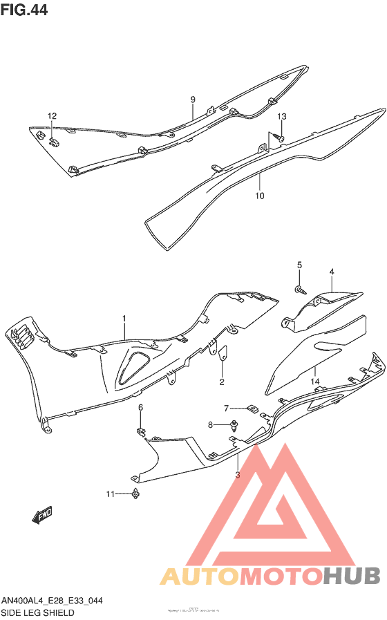 Side Leg Shield (An400Al4 E33)