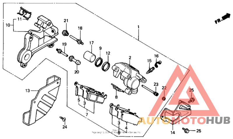 Задний суппорт